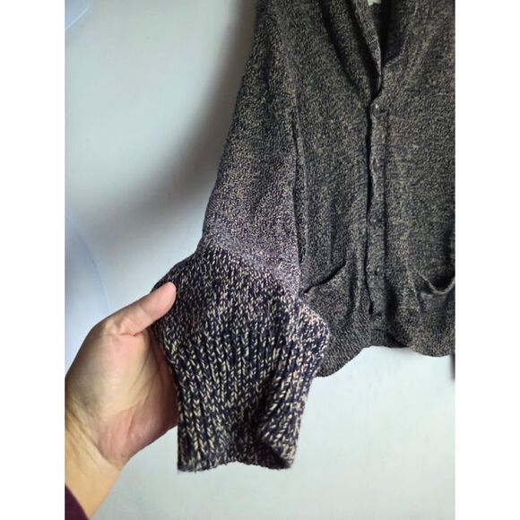 Ralph Lauren Denim & Supply Blue Herringbone Cotton Cardigan Sweater size Large - Picture 4 of 9